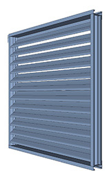 MI 7510 Mullion Line Performance Louvre