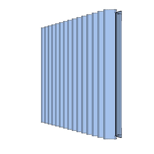 Vertical Line Louvres - 6520V